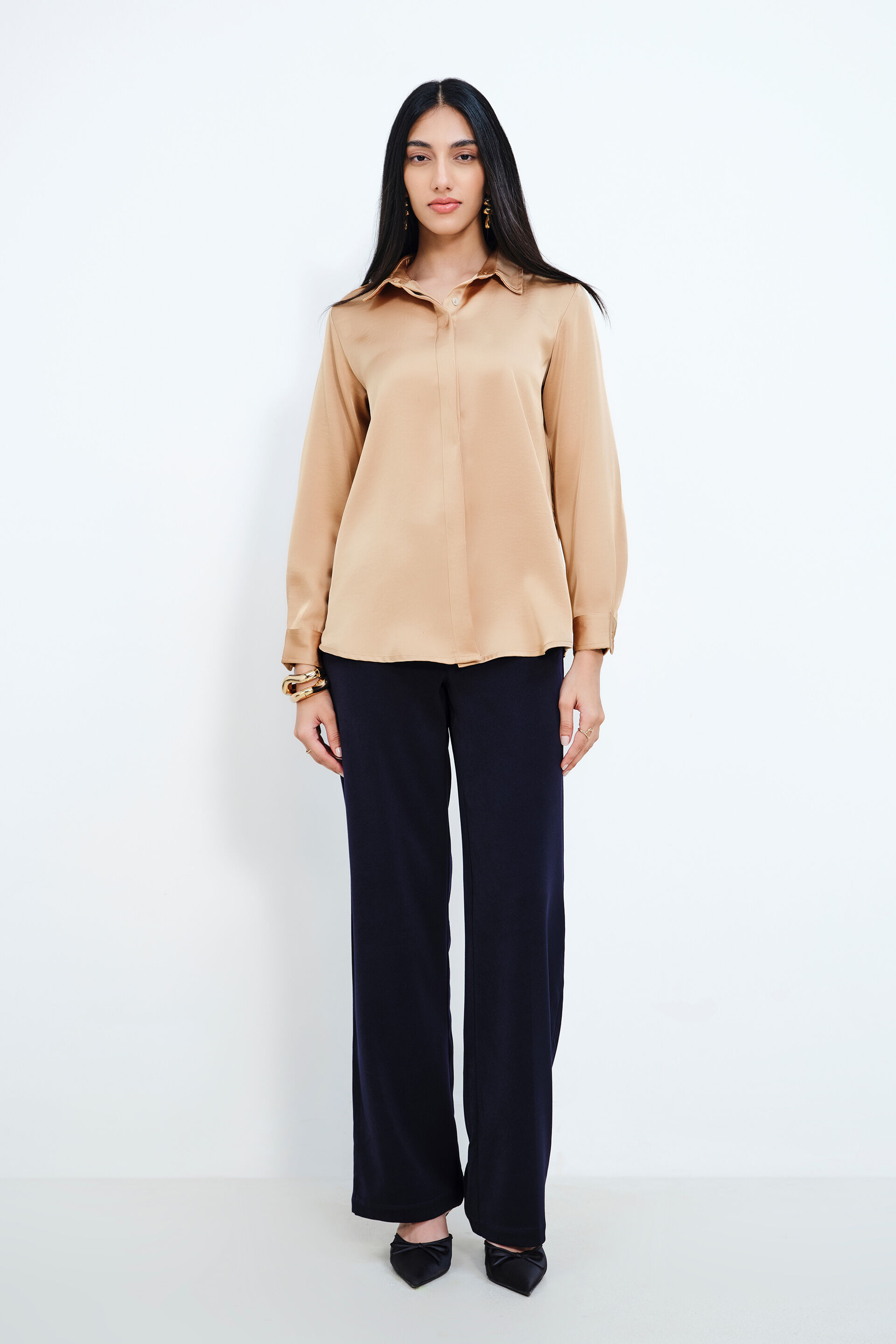 Beige Accent Shirt, Beige, image 3